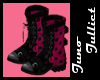 Juno Pink Polkadot Boots