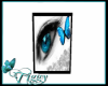 Teal Butterfly Poster