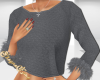 SE-Grey Fur Sweater Top