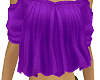 purple frilley top