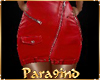 P9)Anne Red PVC Skirt