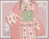 fur shawl pink