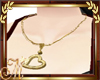 gold heart THICK Necklac