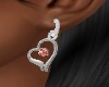 Ant.Rose / Heart Earring