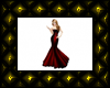 Wendy red evening gown