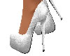 White Glitter Heels
