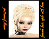 blonde bows updo hair