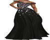 Black Flora Gown