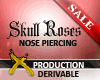 [X] Skull Nose Piercing