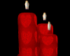 *Valentine Candles Red