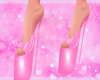 🫦 pink latex heels