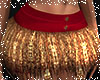 Fur Gold Christmas Skirt
