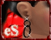 eS* Black earrings