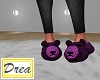 Purple KnitBear Slippers