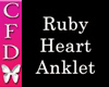 [CFD]Ruby Heart Anklet