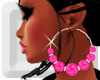 <PAT>Pink Hoops Earring