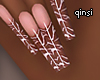q! pretty brown nails