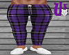Plaid Pants purple