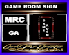 GAME ROOM SIGN
