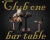 Club One Bar table 