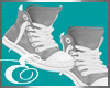 GREY SNEAKERS WHITE