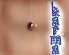 Belly Ring-Plain Gold-R
