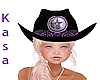 Black/Purple Cowgirl Hat