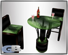 bartable w chairs green