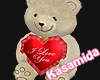 Valentine Bear Khaki