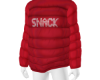 SNACK Red Puffer Shirt