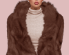 E* Brown Fem Fur Coat