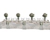 White wedding top table