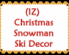 Snowman Ski Decor