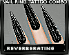 R|Black Nails+Rings+Tats