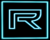 Neon Letter R