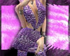 {HP}purple cheetah dress