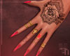 ""Tattoo Nails-Pink