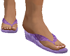 ~P~Sheer Sandals Purple