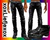 [L] Leather Pants black