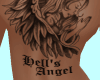 Back Tattoo Hell's Angel