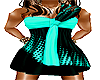 ~F~ Scarf dress Turquois