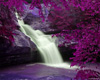 purple waterfall backgr