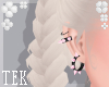 [T] Spiked earrings pink
