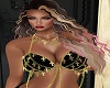 1CUSTOM BLACK GOLD BRA