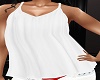 White Frilly Tank Top