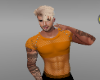 sexy orange mesh top