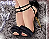 fur heels . NY black