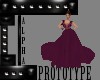 AO~Burgundy Gold Gown