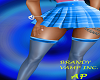 Blue schoolgirl skirt