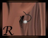 Heart Earring Black/Whit